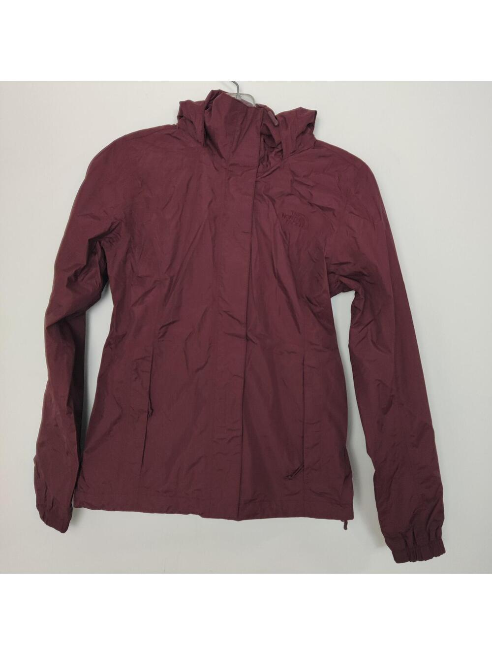 The North Face Women’s Burgundy Hooded Rain Jacket XS